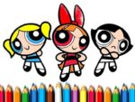 Powerpuff Girls de colorat