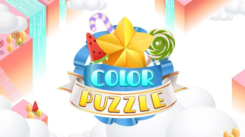 Puzzle colorat
